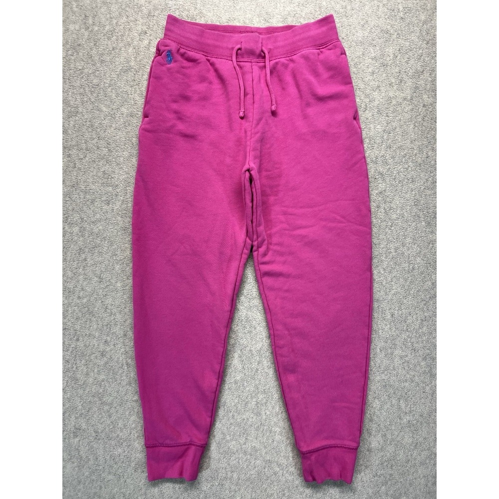 Polo Ralph Lauren Girls Pink Jogger Sweatpants Size Large 12-14